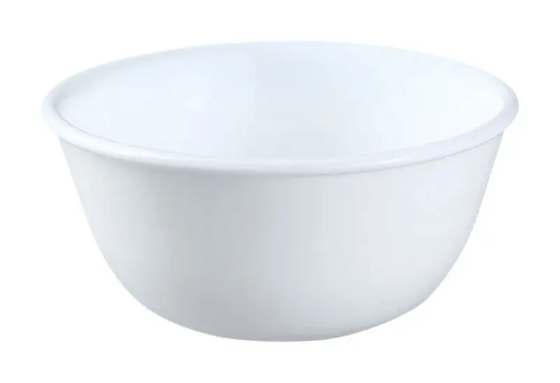 12 Oz Winter Frost Glass/porcelain Soup/dessert Cup Bowl 5.5 In. D 1 Pk