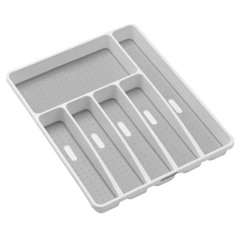 2 In. H X 13 In. W X 16 In. D Plastic Silverware Tray With 6 Compartments