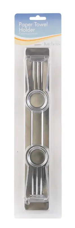 Stainless Steel Wall Mount Paper Towel Holder 1 In. H X 0.3 In. W X 15.6 In. L
