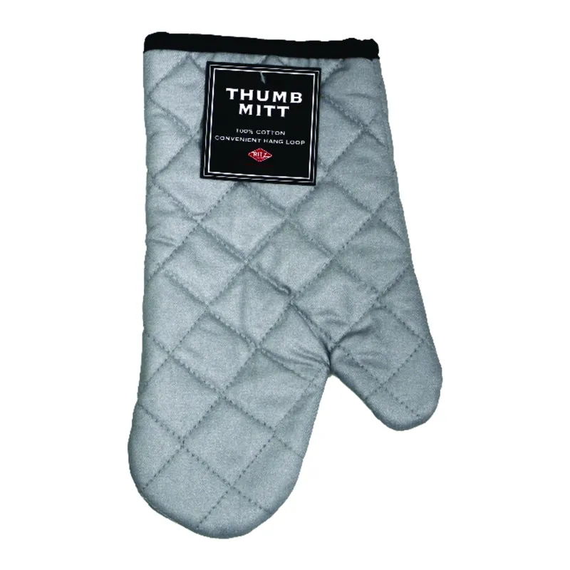 Silver Cotton Oven Mitt