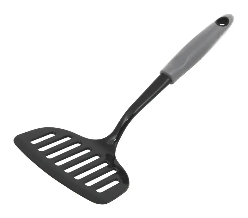 Jumbo Slotted Turner 4-3/4 In. W X 12 In. L Black/gray Nylon