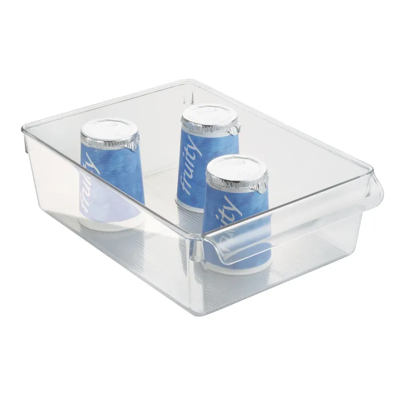 Clear Stackable Storage Bin 3.5 In. H X 8 In. W X 11.5 In. D