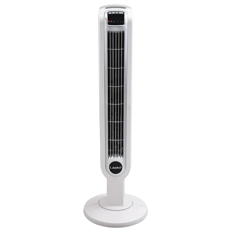 Oscillating Tower Fan, 3 Speeds, Remote Control, White, 36 In.