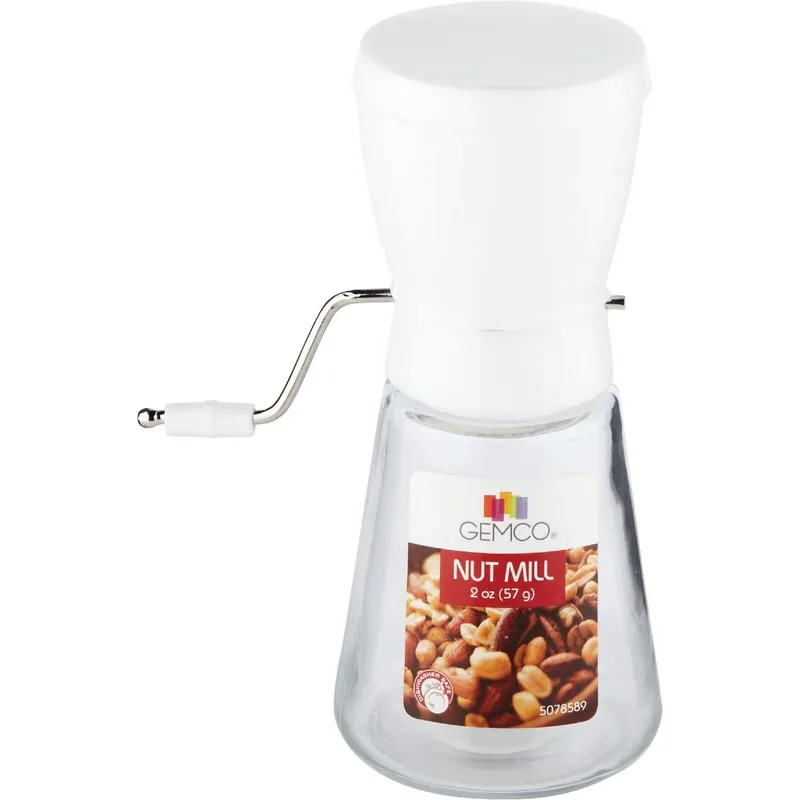 Nut Chopper, Steel/glass, 12-oz.