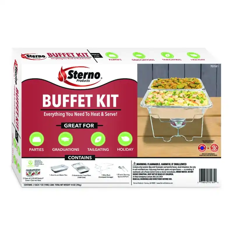 20.88 In. W X 3.25 In. L Silver Buffet Set 8 Piece