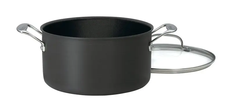 Chef‘s Classic Stainless Steel Stock Pot 6 Quart Black