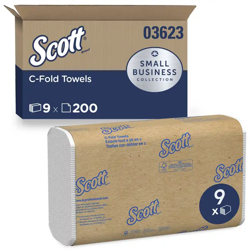 C-fold Towels 200 Sheet 1 Ply 9 Pk