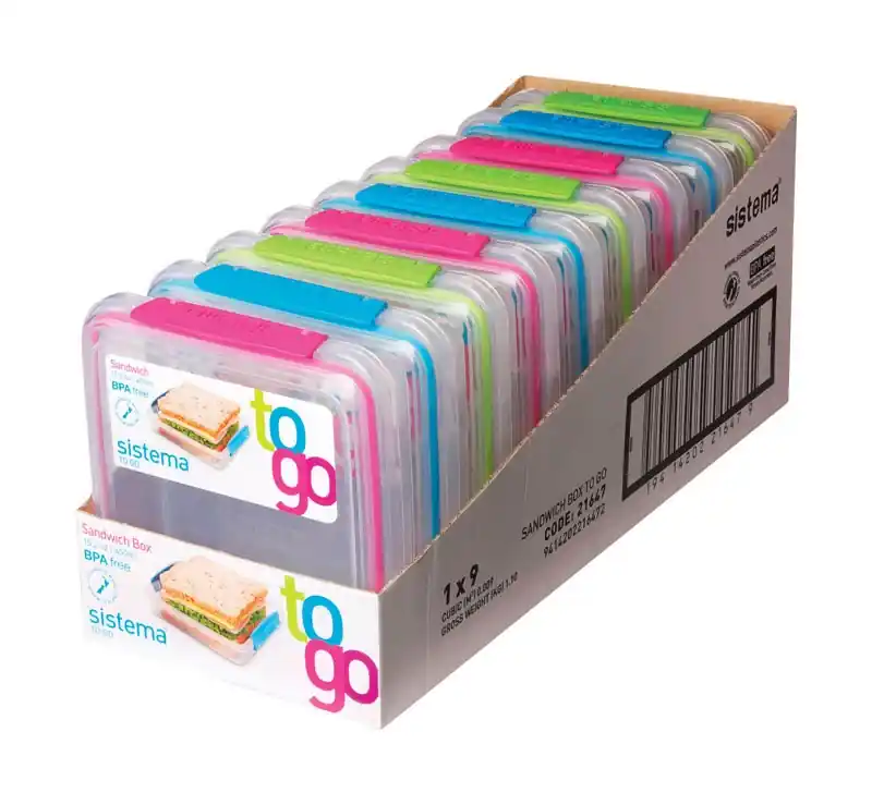 15.2 Oz Clear Sandwich Box 1 Pk
