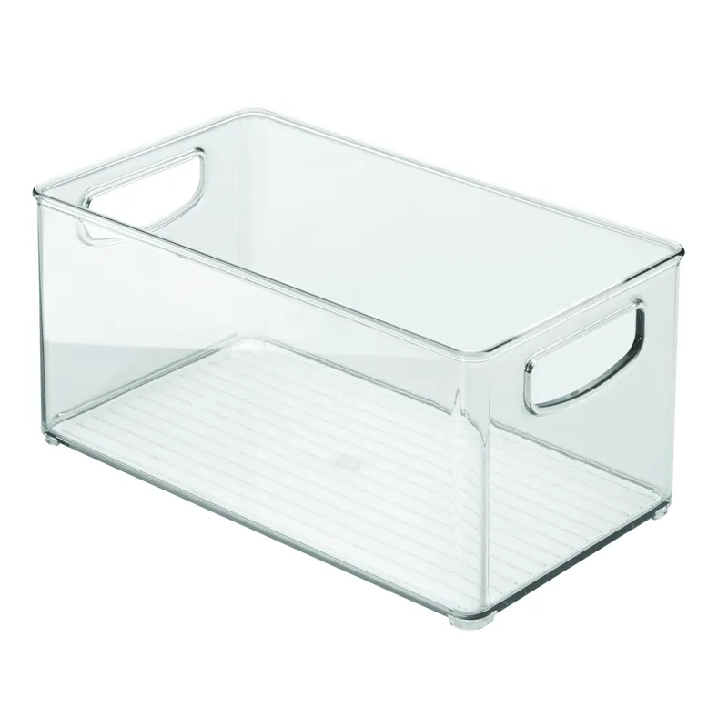 Storage Bin, Clear Plastic, 10 X 6 X 5 In.