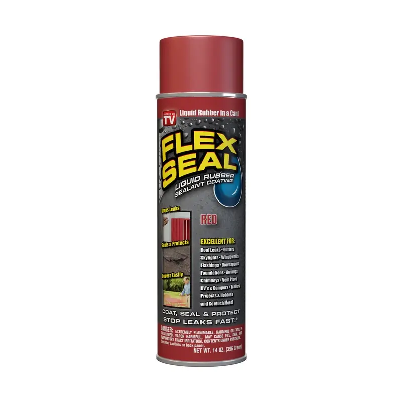 Flex Seal Rubber Sealant Coating, Red, 14 Oz