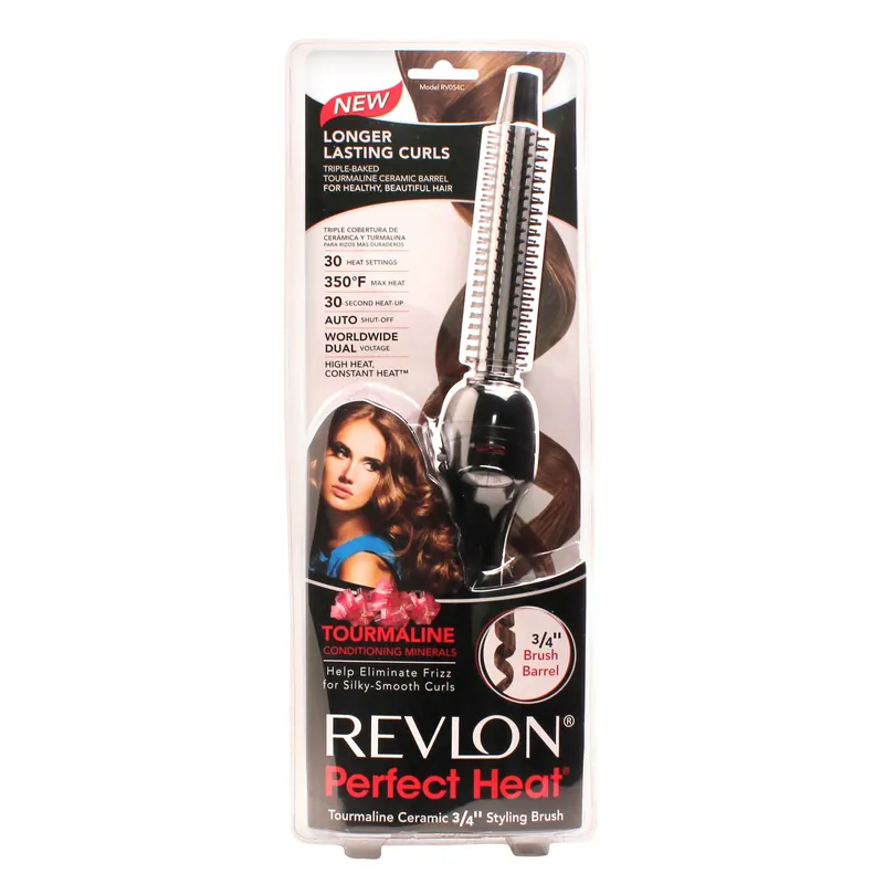 3/4 In. Ceramic Brush Iron With 30 Heat Settings And Safety Stand