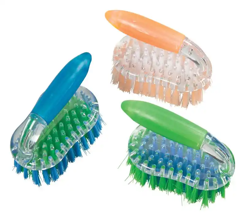 3 In. W Iron Handle Scrub Brush