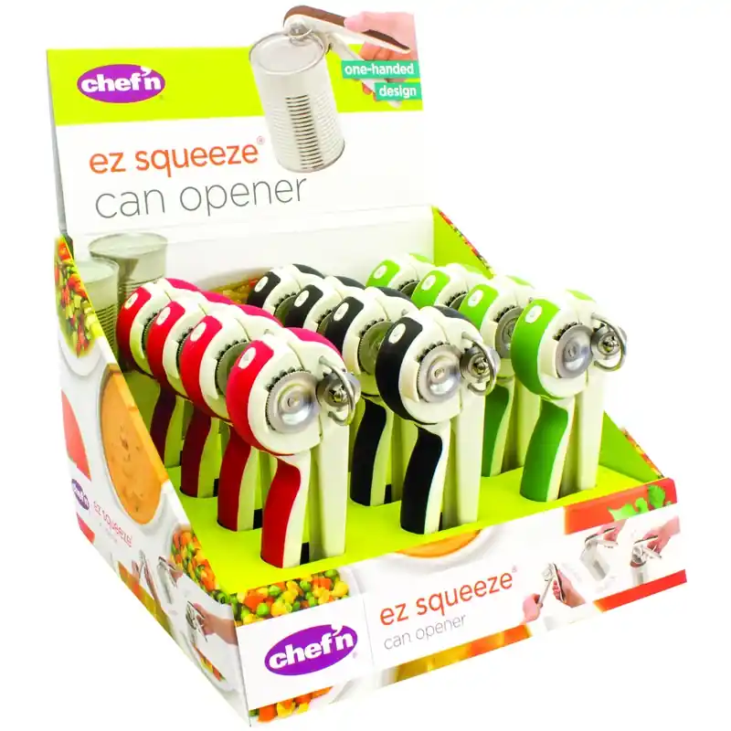 Ezsqueeze Assorted Stainless Steel Manual Can Opener