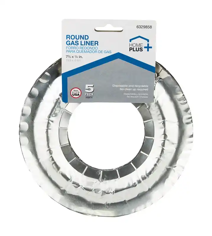 Durable Foil 7 5/8 In. Gas Burner Liner Silver 5 Pk