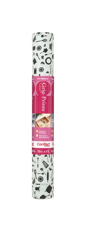 Grip Prints 4 Ft. L X 18 In. W Cucina Non-adhesive Shelf Liner