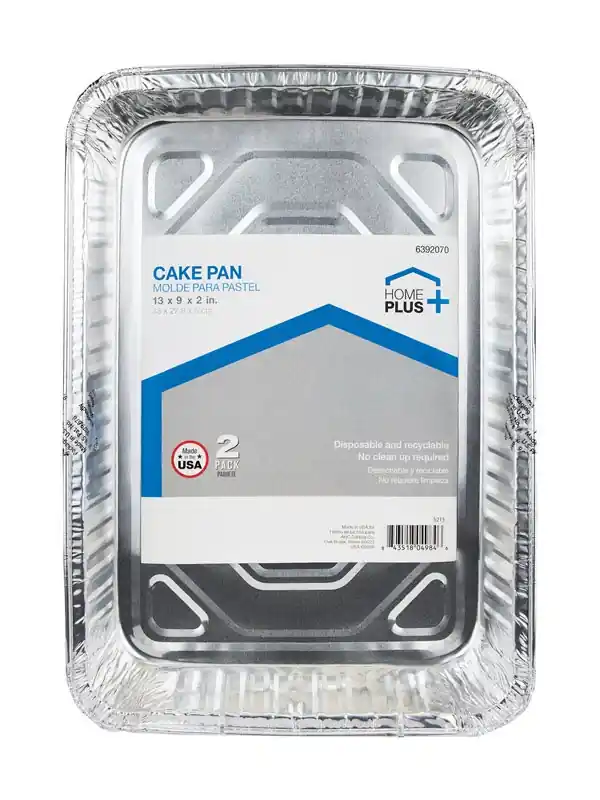 Durable Foil 9 In. W X 13 In. L Cake Pan Silver 2 Pk