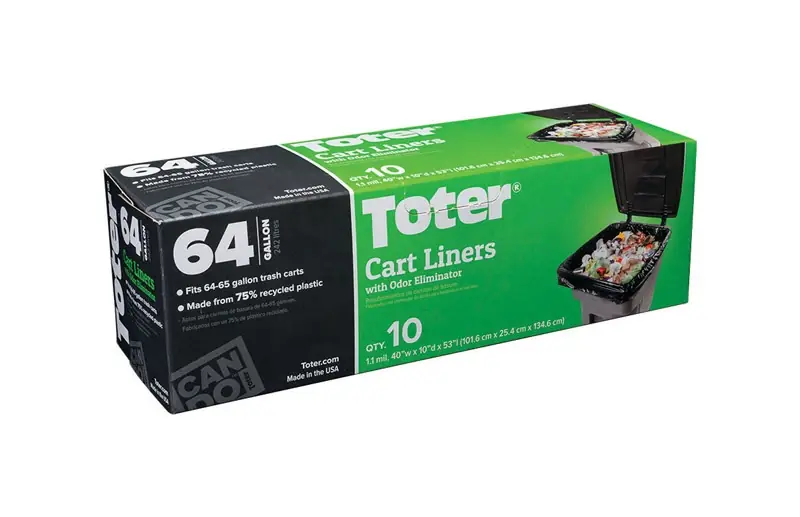 64 Gal Cart Liner Quick Tie 10 Pk