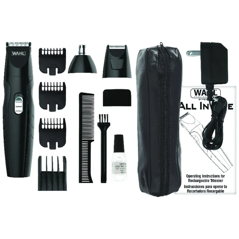 Lithium Ion All-in-one Beard Grooming System With 13 Pieces And Rechargeable Battery