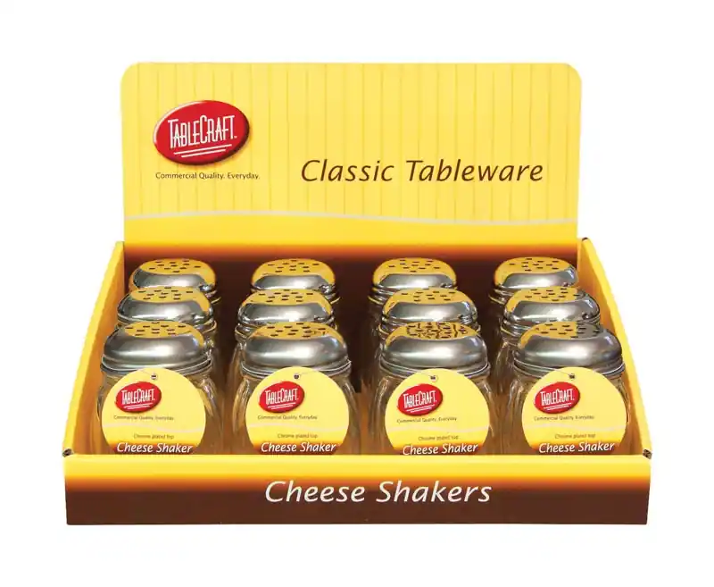 Clear Glass/steel Cheese/spice Shaker 6 Oz
