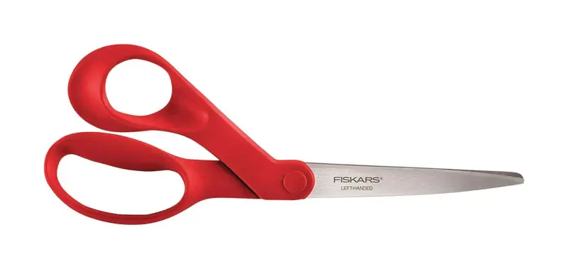 Fiskars 8 Inch Left-handed Multipurpose Stainless Steel Scissors