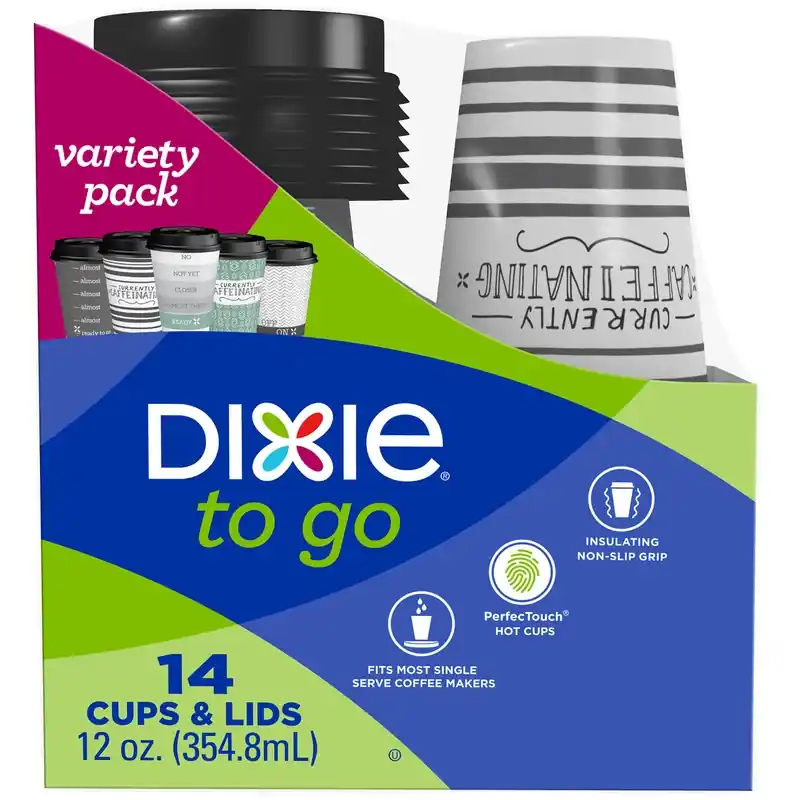 To Go Multicolored Paper Coffee Haze Cups 14 Pk