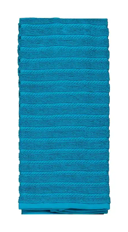 Cooks Kitchen Teal Cotton Kitchen Towel 1 Pk