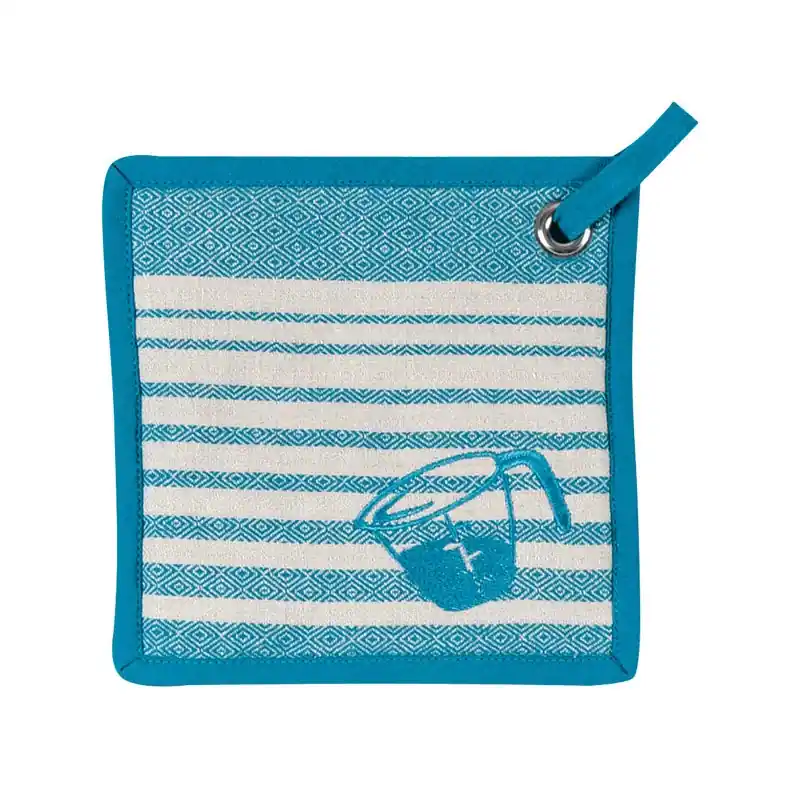 Teal Cotton Pot Holder