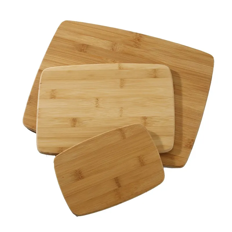 Bamboo Cutting Board Set - 14 In. L X 11 In. W X 0.25 In. Thickness