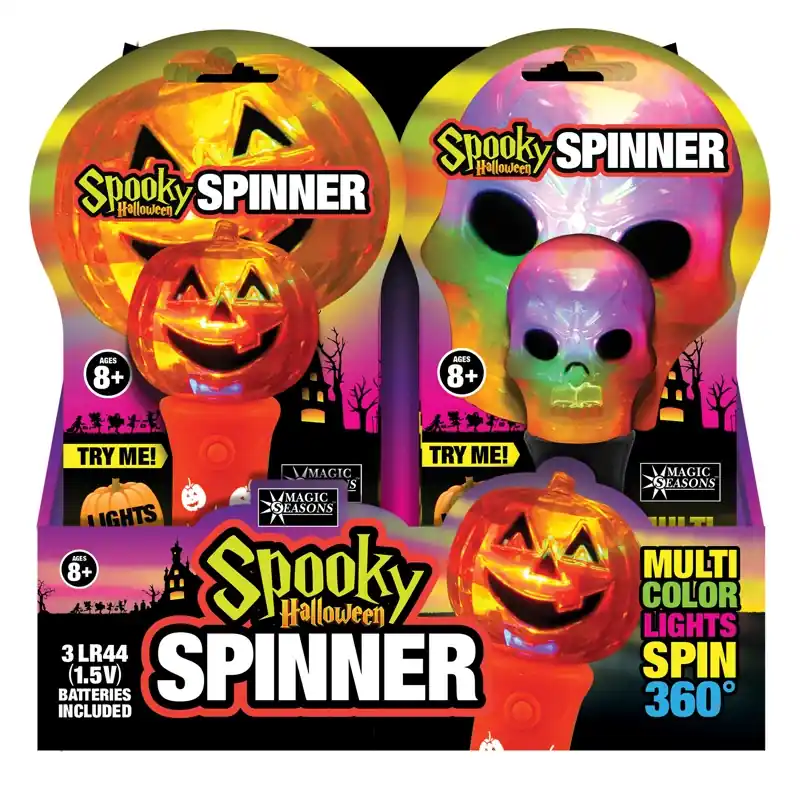 7.5 In. Prelit Spooky Spinner Lights