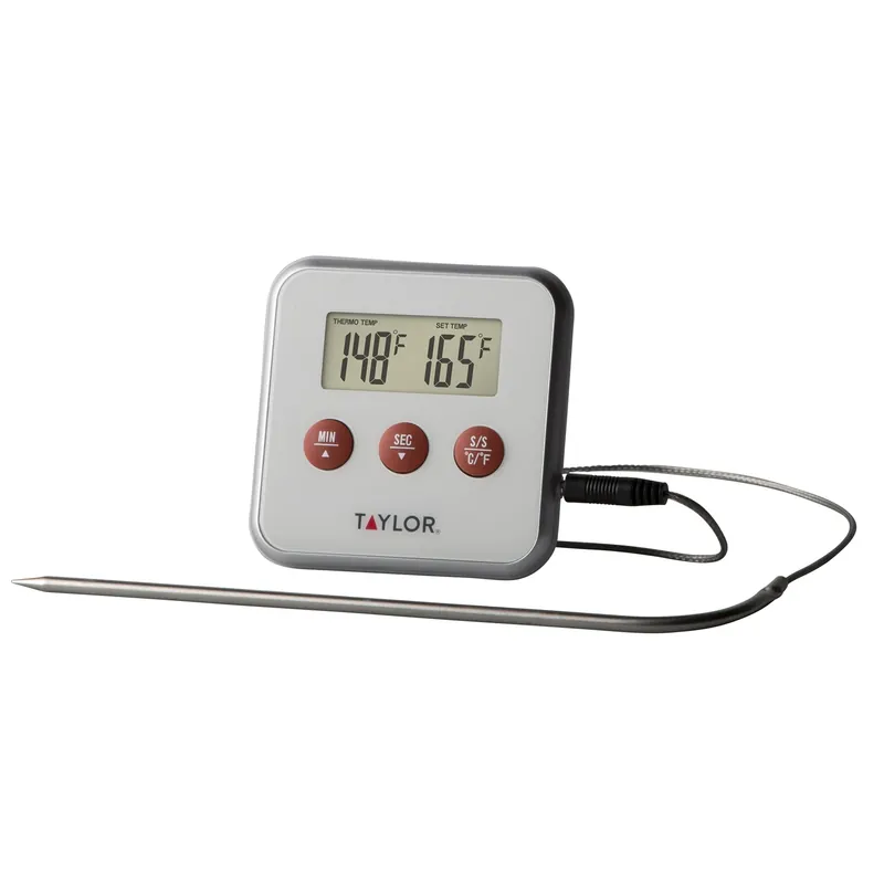Digital Probe Thermometer 8.93 In. Length Stainless Steel Probe Model 1574