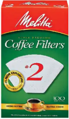 6 Cups White Cone Coffee Filter 100 Pk