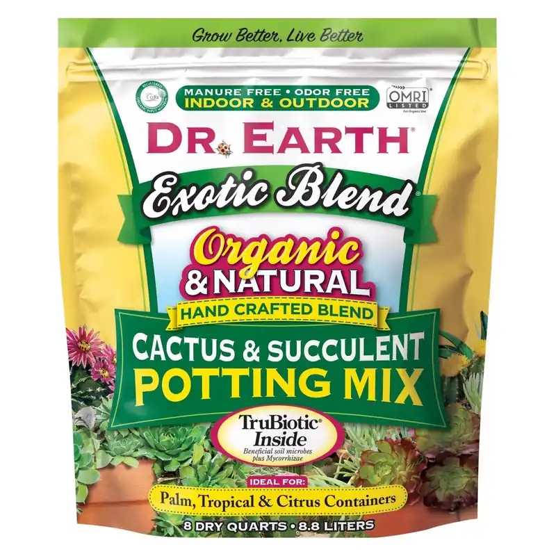 Exotic Blend Organic Cacti And Succulent Potting Mix 8 Qt