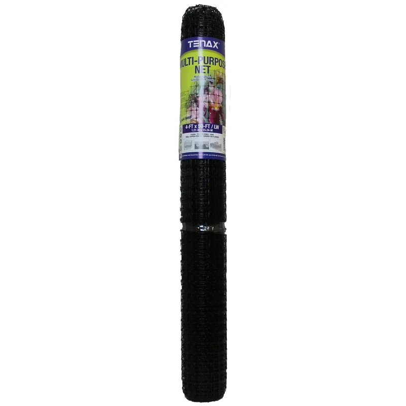 4 Ft. H X 50 Ft. L Black Polypropylene Multi-purpose Netting