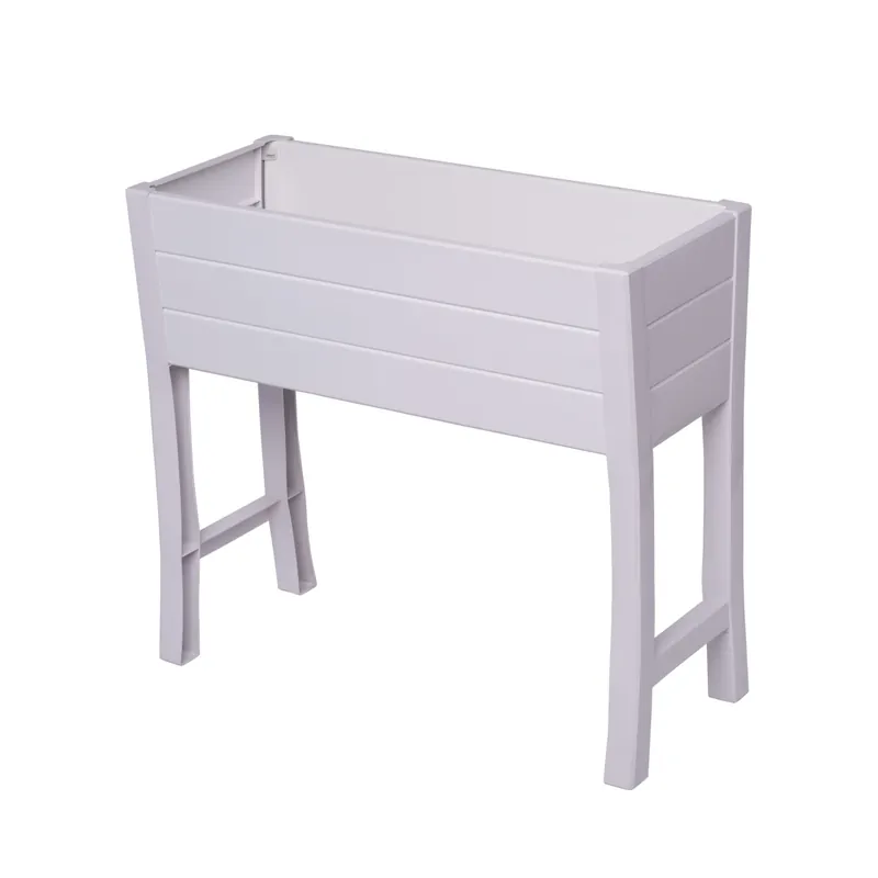 32 In. H X 36 In. W X 11 In. D Vinyl Elevated Garden Box White