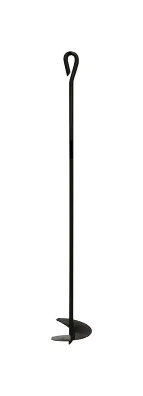 1/2 In. D X 30 In. L Steel Oval Head Anchor Eye With Auger 1 Pk