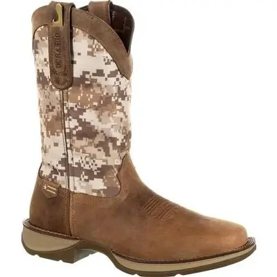 Men‘s Rebel Desert Camo Pull-on Western Boot, Dusty Brown, 12 Wide
