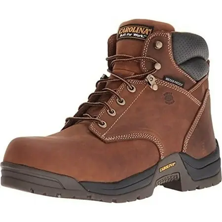 Carolina Men‘s 6" Waterproof Crazy Horse Broad Toe Boot Ca5020