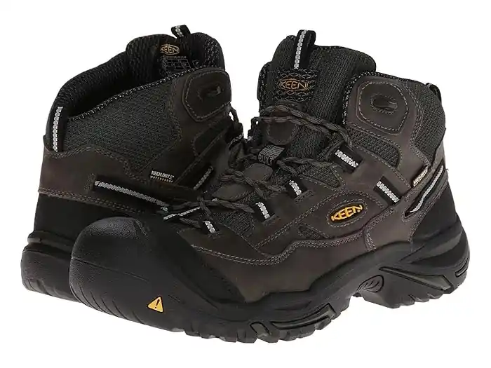 Men‘s Braddock 6" Waterproof Steel Toe Hiking Boot - Gray/green/black