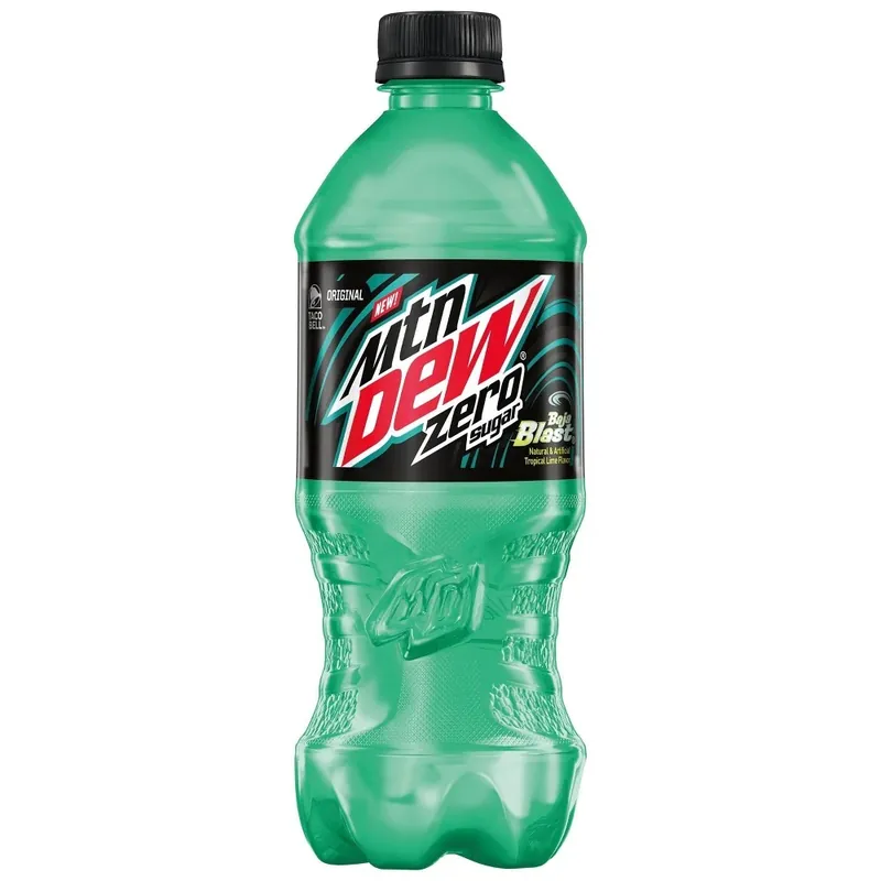 Dew Baja Blast Zero Sugar Beverage - 20 Fluid Ounce Bottle