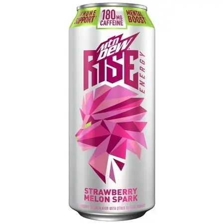 Dew Rise Energy Strawberry Melon Spark 16 Fluid Ounce Can