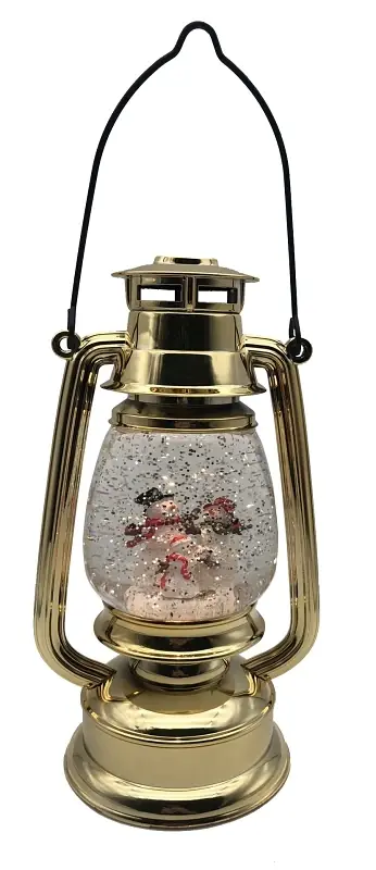 21607 Prelit Acrylic Lantern With Soft White Light For Christmas Decor