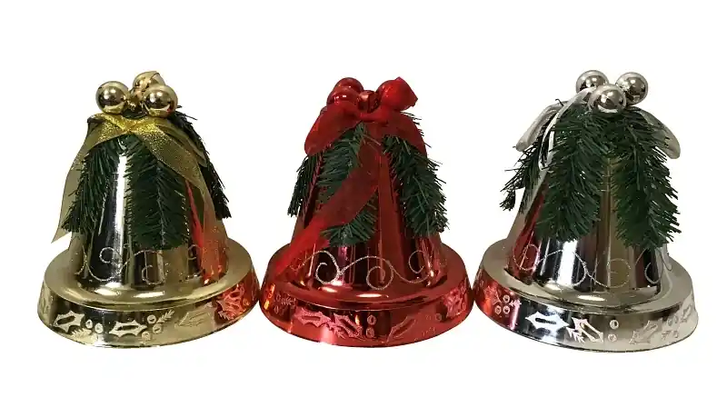 99929 Decorated Bell Ornament, 200 Mm Height, Assorted Colors