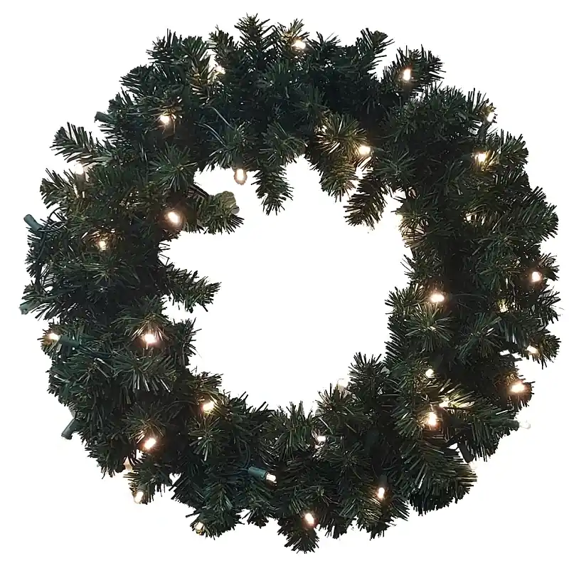 Wreath Fir Nbl Shrd Prlt 24in