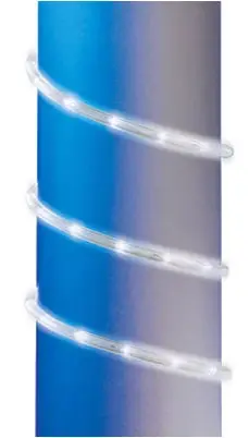 Christmas Rope Light, Cool White Led, 9-ft.