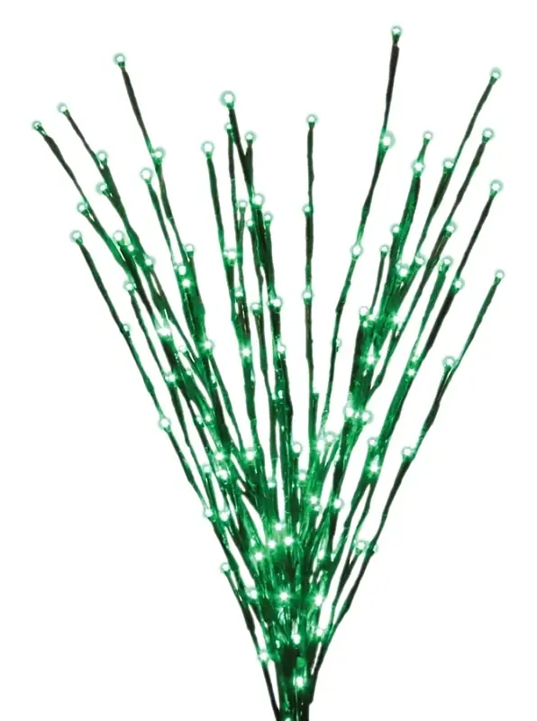 Led Branch Light, Brown With 140 Green Lights, 36-in.