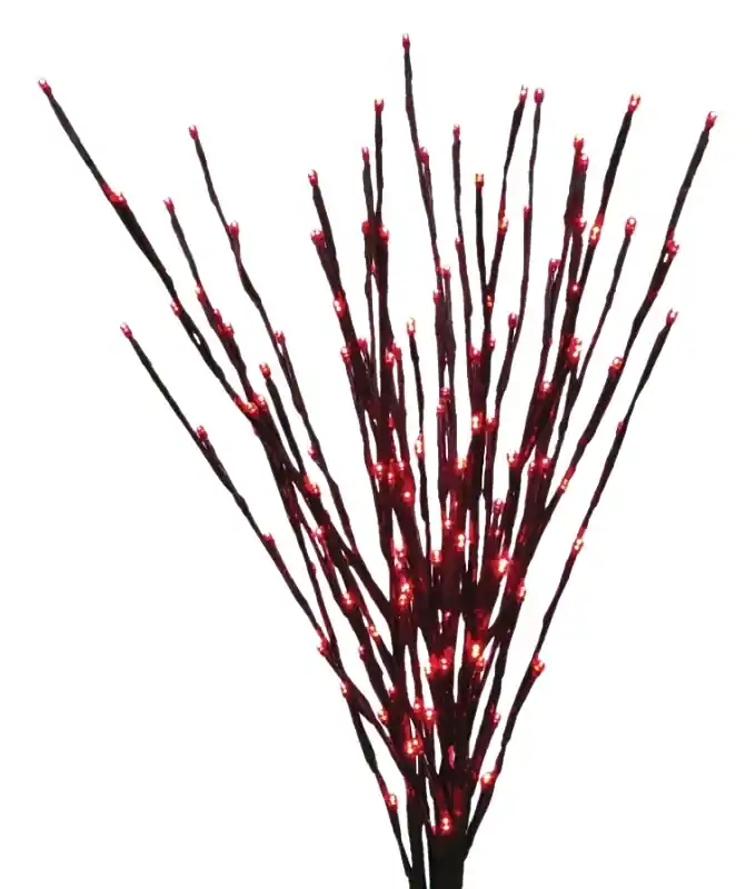 Led Branch Light, Brown With 140 Red Lights, 36-in.