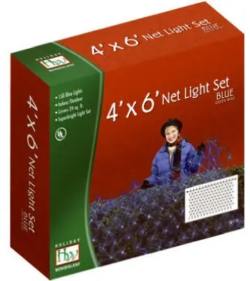 150ct Blue Net Lights