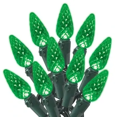 Noma Inliten 47875-88 Hw Green C6 Led Light Set 70 Count