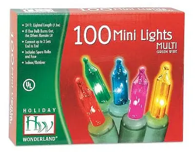 Noma Inliten 40005-88 Hw Multi String To String Light Set 100 Count