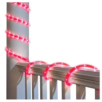 Led Rope Light Set, Red, 9-ft.